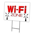 Signmission Wi-fi Zone Yard Sign & Stake outdoor plastic coroplast window, C-1216 Wi-Fi Zone C-1216 Wi-Fi Zone